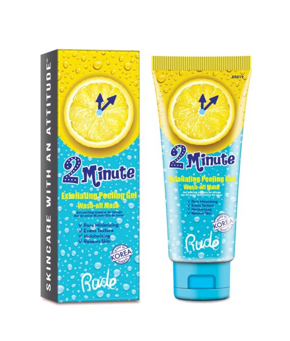 RUDE 2 Minute Exfoliating Peeling Gel Wash-Off Mask