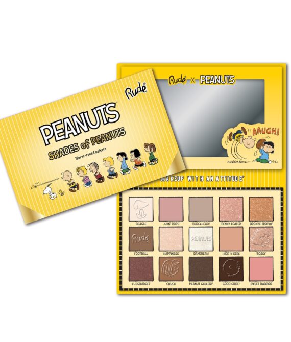 RUDE Shades of Peanuts Eyeshadow Palette – Warm-toned