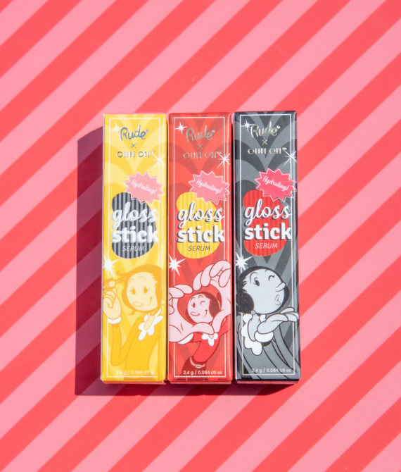 RUDE Olive Oyl Gloss Stick Serum – 3 Piece Set