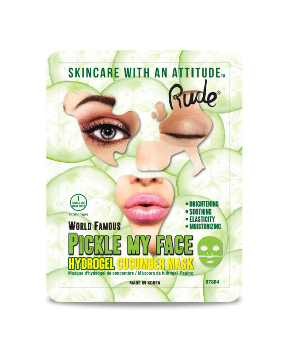 RUDE Pickle My Face Hydrogel Cucumber Mask