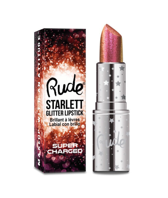 RUDE Starlett Supercharged Color Shift Glitter Lipstick