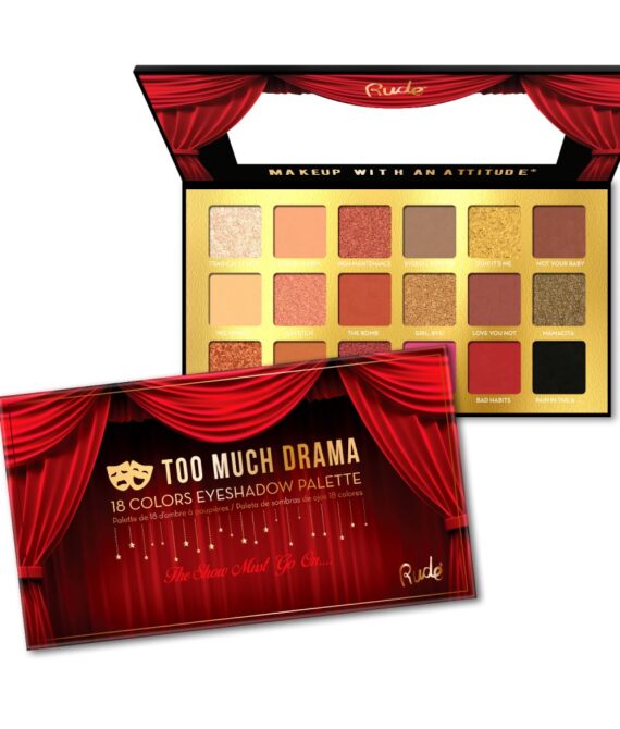 RUDE Too Much Drama – 18 Eyeshadow Palette