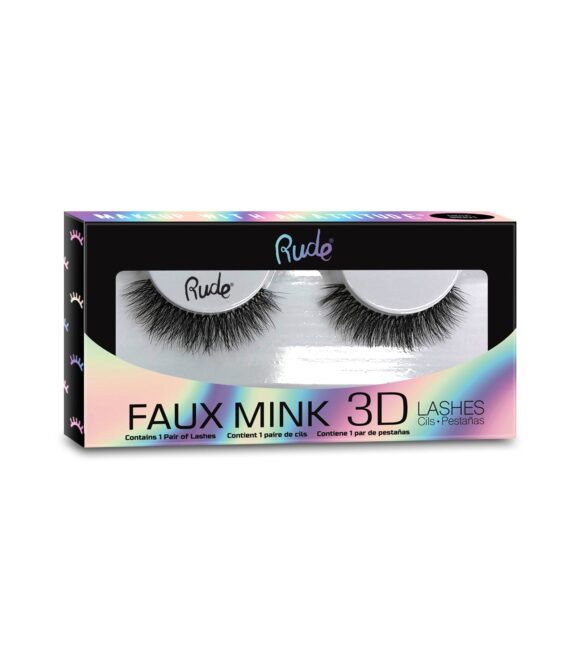 RUDE Lush – Faux Mink 3D Lashes – Accentuate