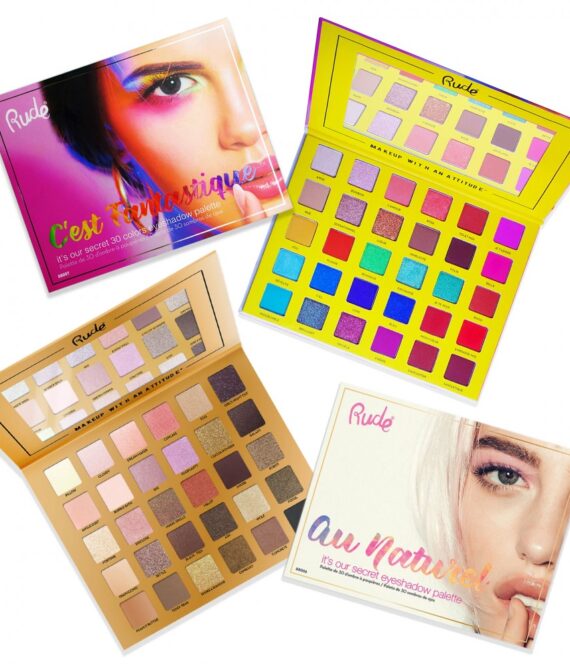 RUDE C’est Fantastique + Au Naturel Eyeshadow Palettes Bundle