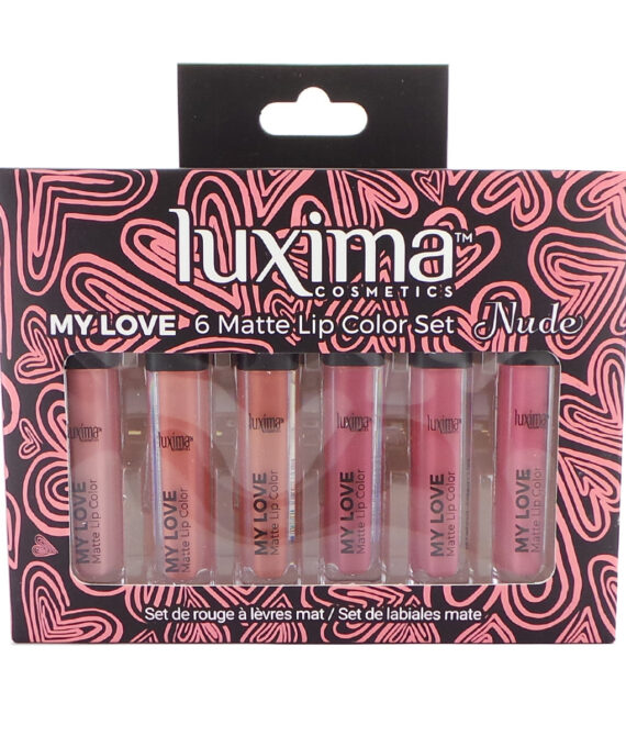 LUXIMA My Love 6 Matte Lip Color Set – Nude