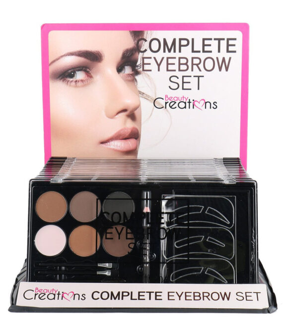 BEAUTY CREATIONS Complete Eyebrow Set Display Set, 12 Pieces