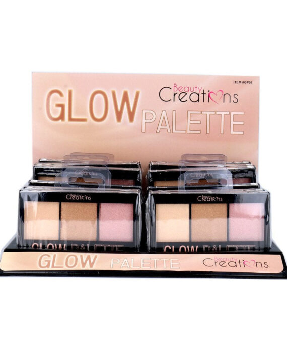 BEAUTY CREATIONS Glow Palette Display Set, 12 Pieces