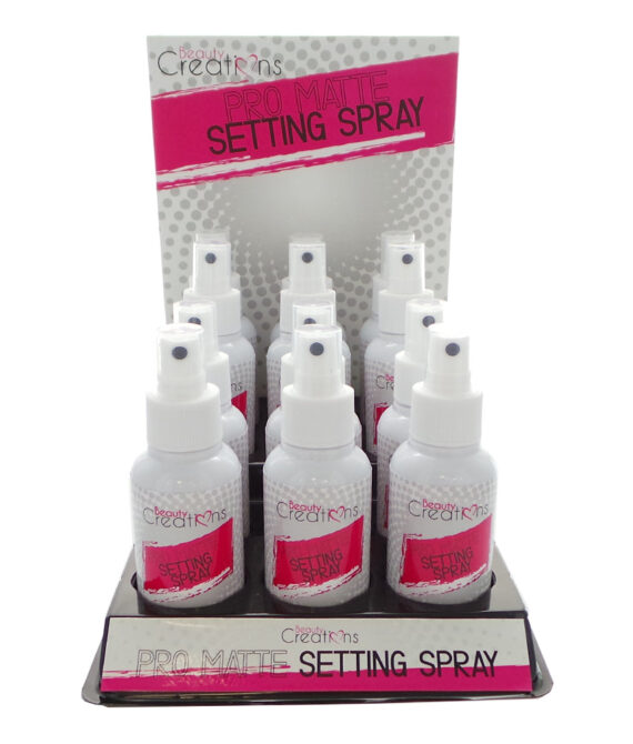 BEAUTY CREATIONS Pro Matte Setting Spray, Display Set 12 Pieces