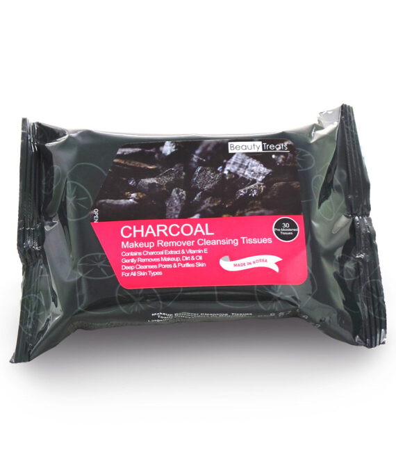 BEAUTY TREATS Charcoal Makeup Remover Cleaning Tissues