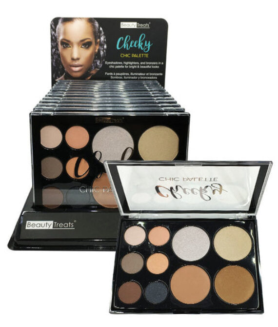 BEAUTY TREATS Cheeky Chic Palette Display Set, 12 pieces