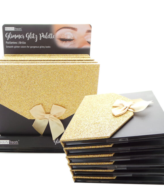 BEAUTY TREATS Glimmer Glitz Palette Display Set, 6 Pieces + 6 Backup Stock