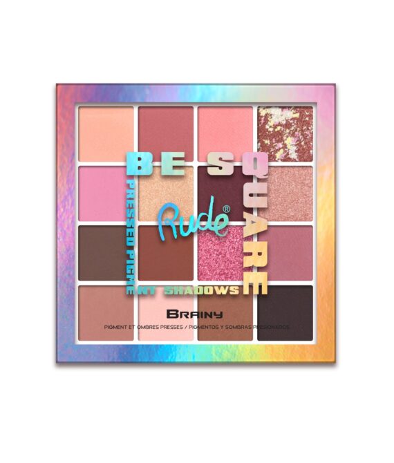 RUDE Be Square Pressed Pigments & Shadows – Brainy