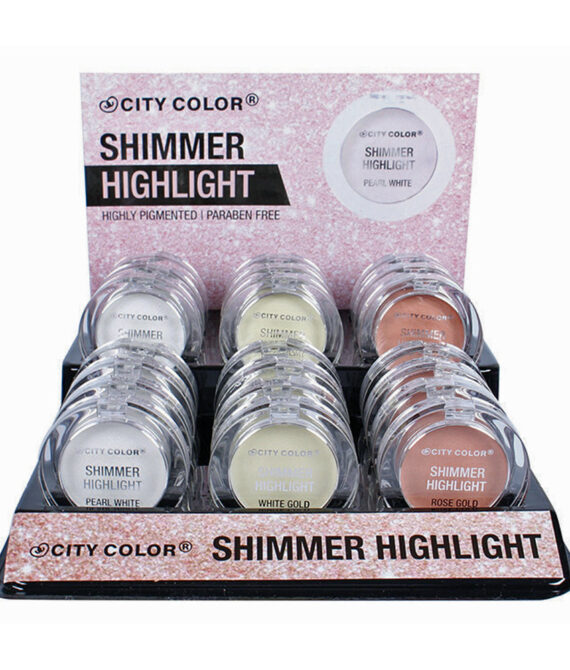 CITY COLOR Shimmer Highlight Display Set, 24 Pieces