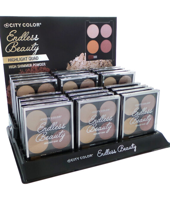 CITY COLOR Endless Beauty Highlight Quads Display Set, 24 Pieces