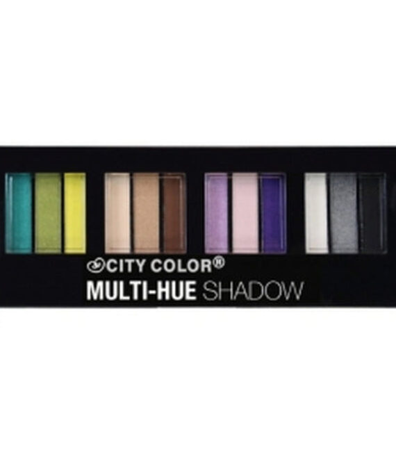 CITY COLOR Multi-Hue Eye Shadow Palette – 12 Shades