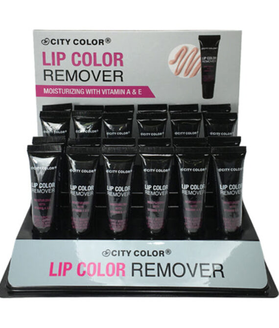 CITY COLOR Lip Color Remover Display Set – 24 Pieces