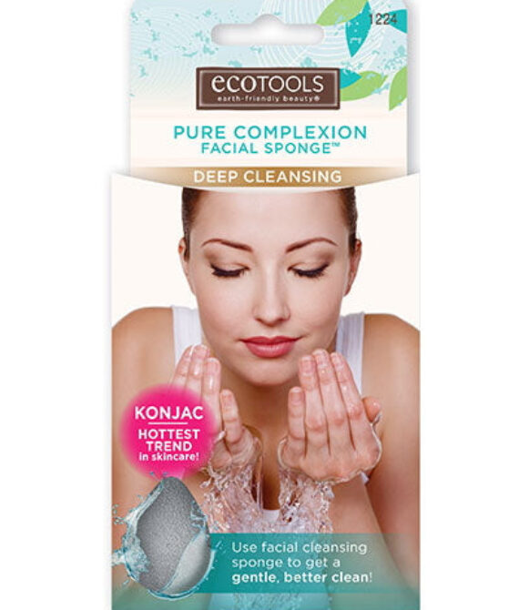 EcoTools Pure Complexion Facial Sponge – Deep Cleansing – Charcoal