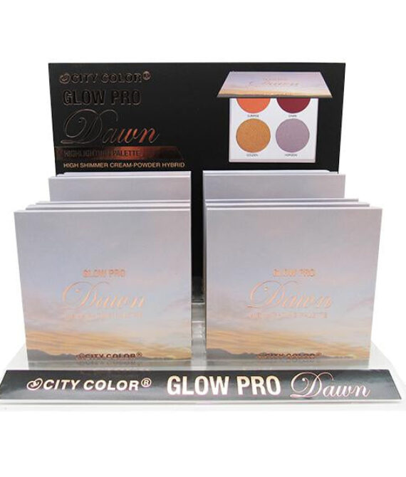 CITY COLOR Glow Pro Dawn Highlighting Palette Display Set, 12 Pieces