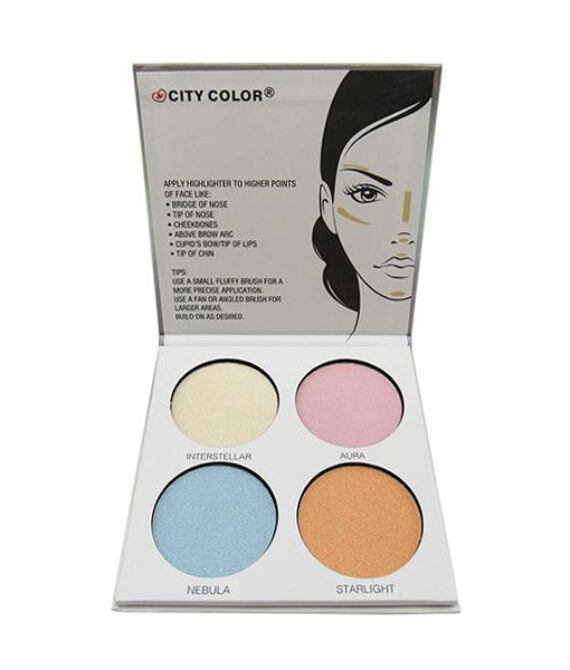 CITY COLOR Glow Pro Stellar Iridescent Highlighting Palette