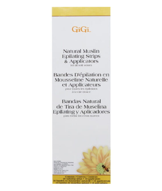 GIGI Natural Muslin Epilating Strips & Applicators – GG0680