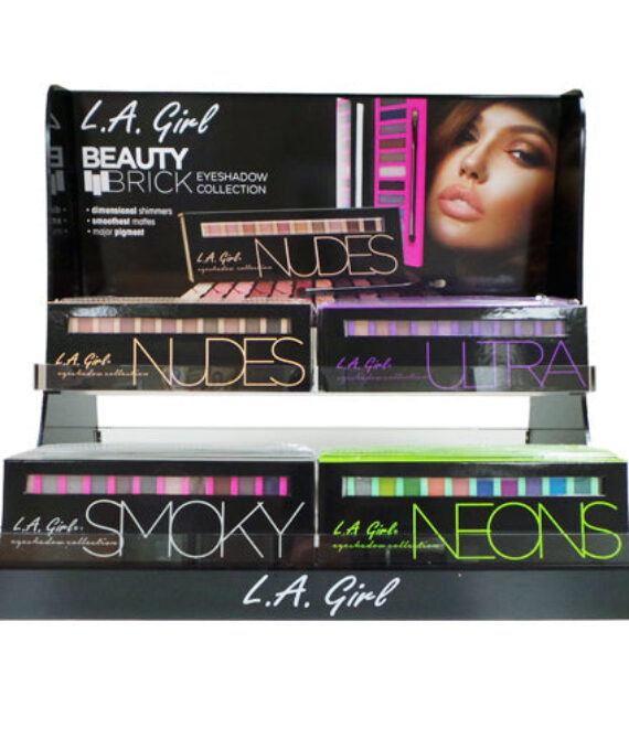 L.A. GIRL Beauty Brick Eyeshadow Collection Display Set – 48 Pieces