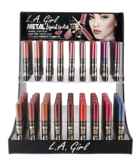 L.A. GIRL Metal Liquid Lipstick Display Set 216 Pieces