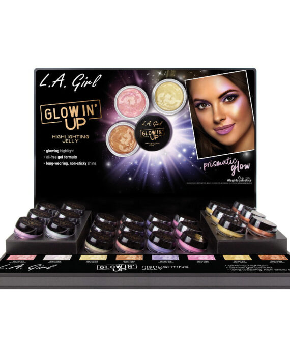 L.A. GIRL Glowin’ Up Highlighting Jelly Display Set, 24 Pieces