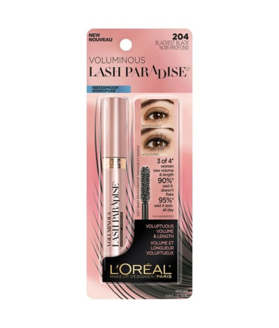 L’OREAL Voluminous Lash Paradise Waterproof Mascara – Blackest Black