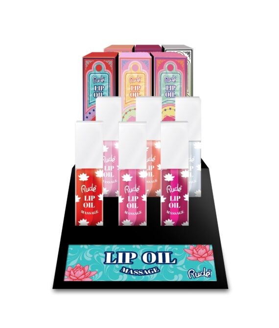 RUDE Lip Oil Massage Lip Oil Display Set, 48 pcs