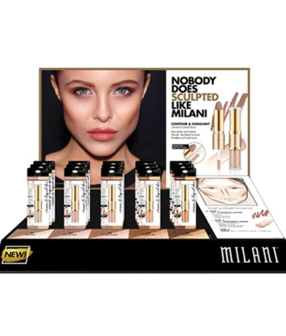 MILANI Contour & Highlight Cream & Liquid Duo Display Set – 15 Pieces