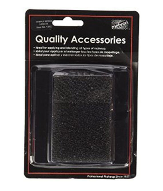 Mehron Stipple Sponge Applicator (Carded) – Black