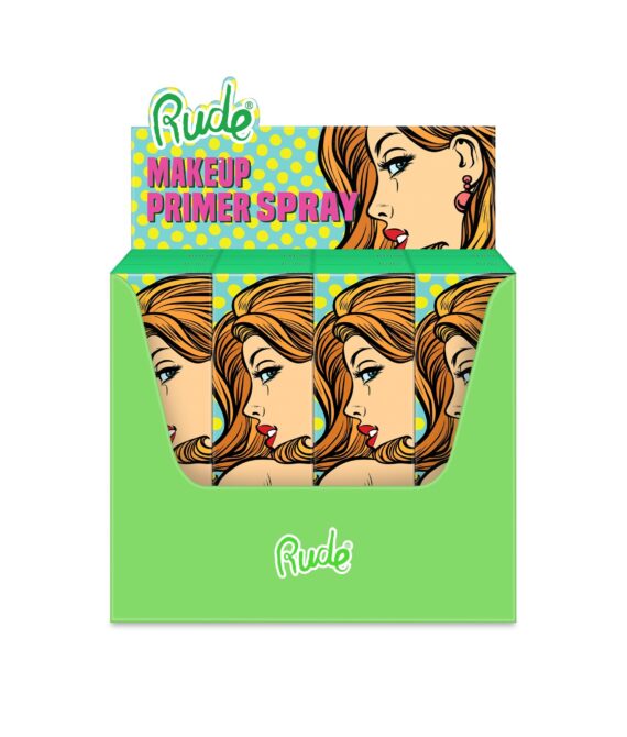 RUDE Make Up Primer Spray Paper Display Set, 12 Pieces