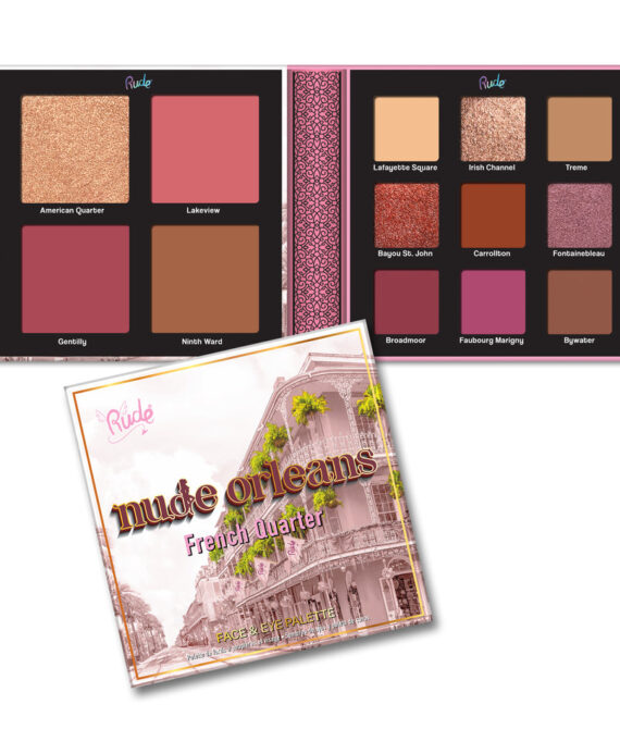 RUDE Nude Orleans Face & Eye Palette