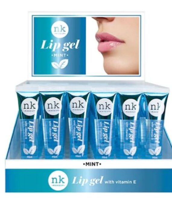 NICKA K Lip Gel Mint Display Case Set, 48 Pieces