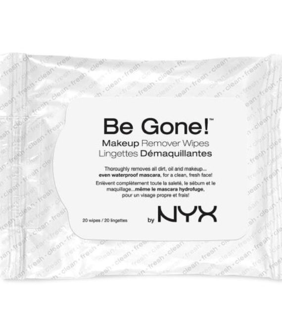 NYX Be Gone Makeup Remover Wipes – White