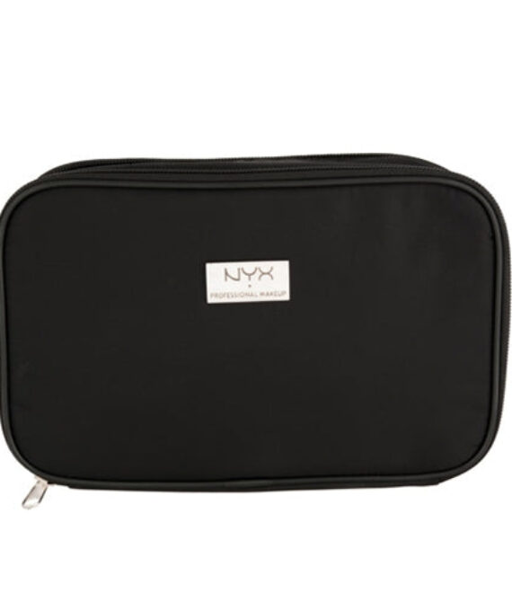 NYX Black Large Rectangular Zipper Makeup Bag – Black