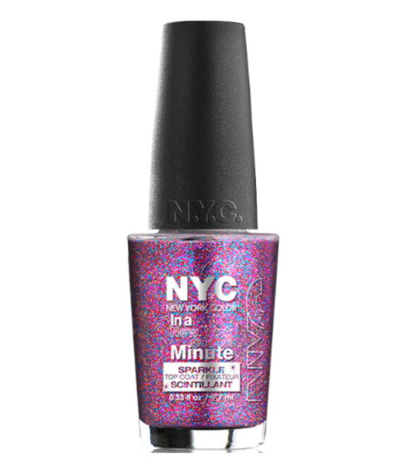 NYC In A New York Color Minute Sparkle Top Coat – Big City Dazzle