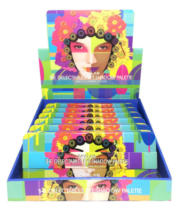 OKALAN The Delectables Eyeshadow Palette B Display Set, 6 Pieces