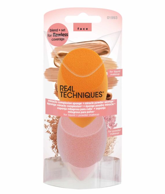 REAL TECHNIQUES Miracle Complexion Sponge + Miracle Powder Sponge