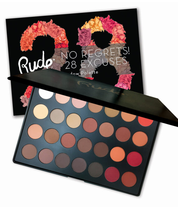 RUDE No Regrets! 28 Excuses Eyeshadow Palette (DC)