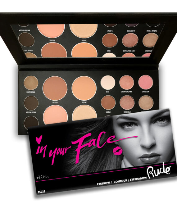 RUDE In Your Face 3-in-1 Palette