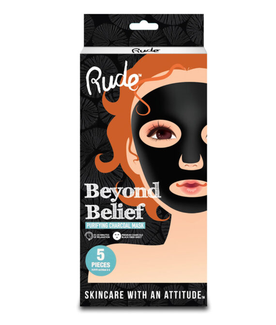 RUDE Beyond Belief Purifying Charcoal Mask 5 Piece Pack