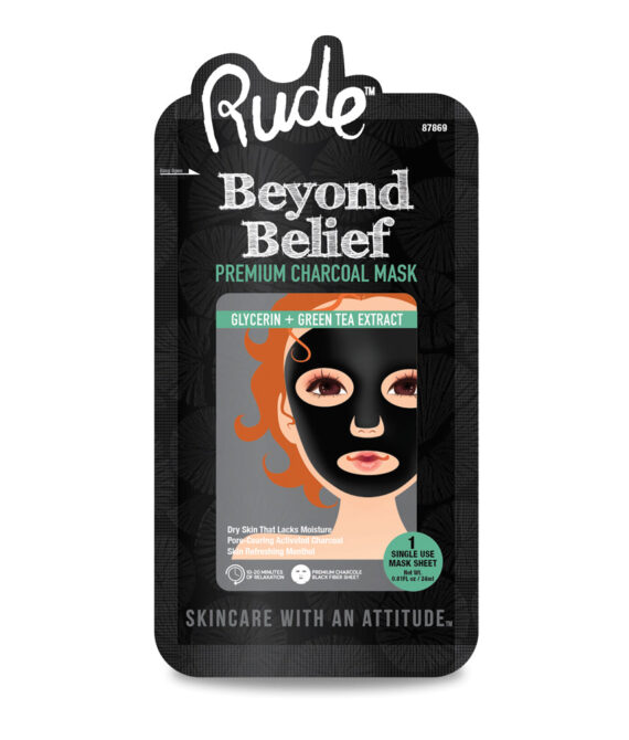 RUDE Beyond Belief Purifying Charcoal Face Mask