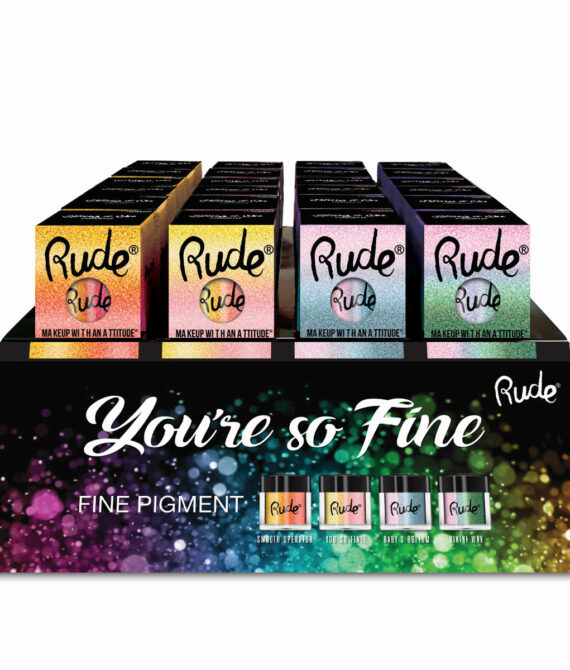 RUDE You’re So Fine Pigment Acrylic Display, 48 Pieces