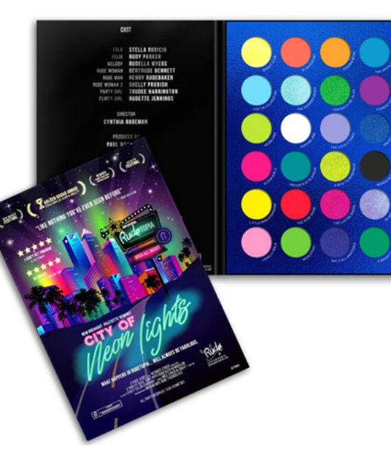 RUDE City of Neon Lights – 24 Vibrant Pigment & Eyeshadow Palette