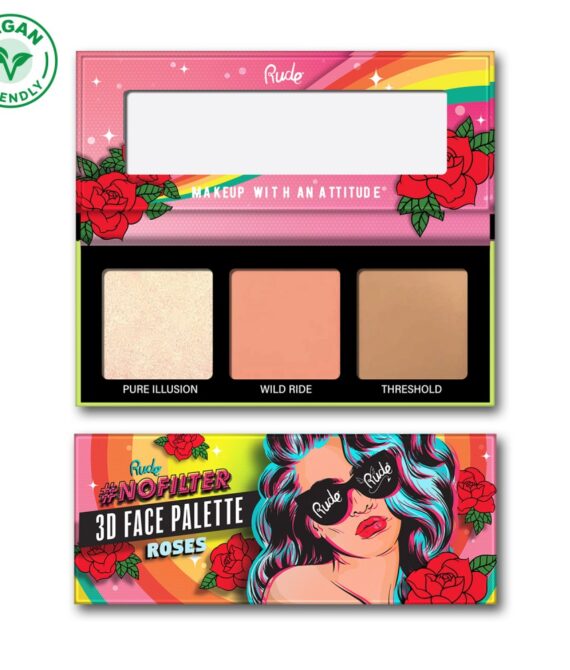 RUDE NoFilter 3D Face Palette