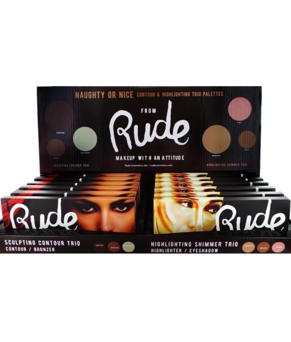 RUDE Contour & Highlighting Trio Display Set, 12 Pieces