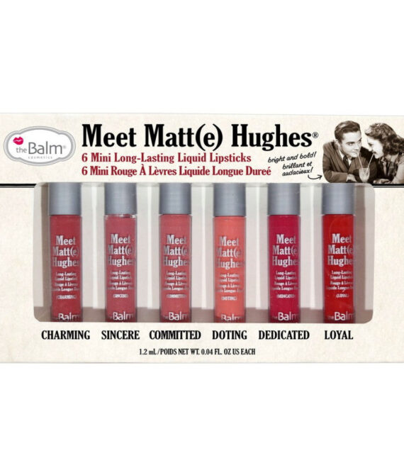 theBalm Meet Matt(e) Hughes Set of 6 Mini Long-Lasting Liquid Lipsticks