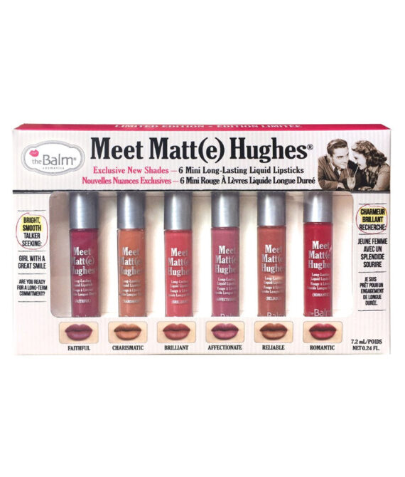 theBalm Meet Matte Hughes Set of 6 Mini Long-Lasting Liquid Lipsticks 2