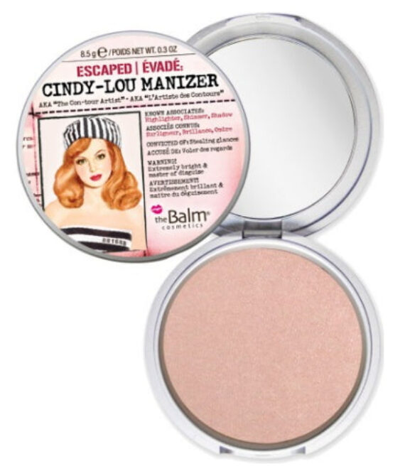 theBalm Cindy-Lou Manizer Highlighter, Shadow & Shimmer – Peachy Pink